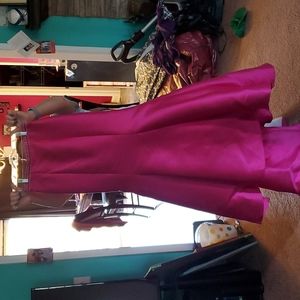 Pink and black dress